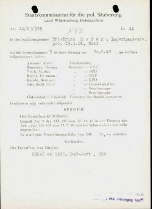 Hofer, Friedrich