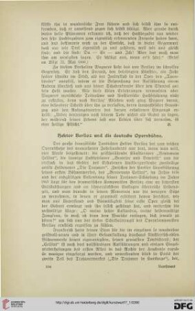 Hektor Berlioz und die deutsche Opernbühne