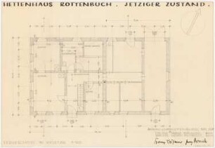 Hettenhaus, Rottenbuch: Grundriss Erdgeschoss 1:50