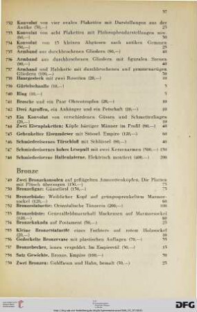 Bronze (Nr. 749-762)