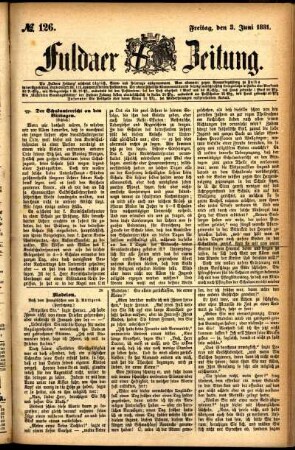 Ausgabe vom Freitag, den 03. Juni 1881.