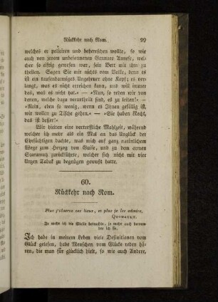 60. Rückkehr nach Rom