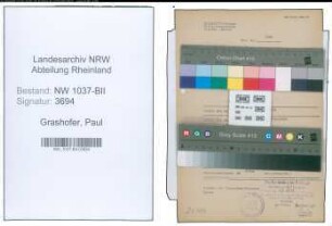 Entnazifizierung Paul Grashofer , geb. 28.09.1899 (Bauinspektor)