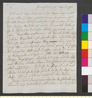 Brief von Jacobi, Friedrich Heinrich an Goethe, Johann Wolfgang von