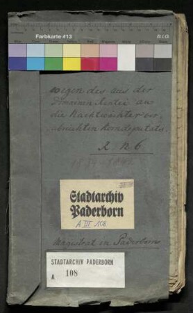 Verabreichung eines Korndeputats aus der Domänen-Rentei an die Nachtwächter