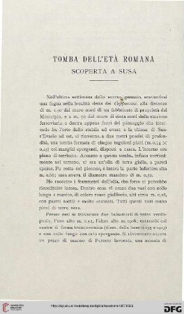 7: Tomba dell'età romana scoperta a Susa
