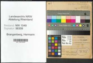 Entnazifizierung Hermann Brangenberg , geb. 08.05.1901 (Schornsteinfeger)