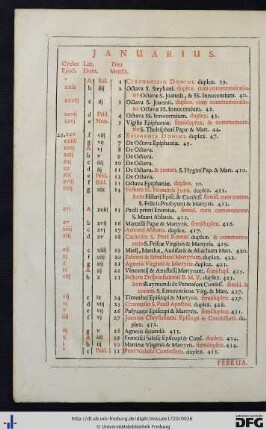 Calendarium.