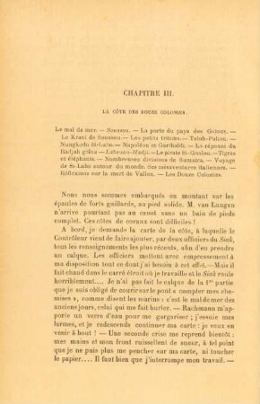 Chapitre III. La Cote des Douze Colonies