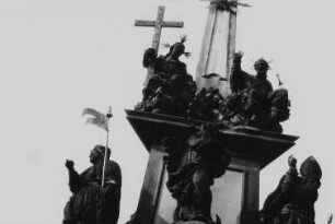 Detail der Pestsäule zu Ehren der Heiligen Dreifaltigkeit auf der Kleinseite