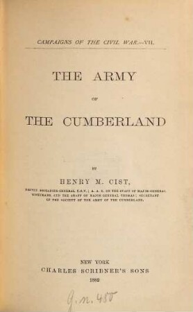 The Army of the Cumberland