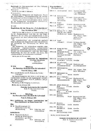 Mitteilung des Deutschen Zentralinstituts für Lehrmittel : 19/61 Vom 24. Februar 1961 ; [Mitteilungen]