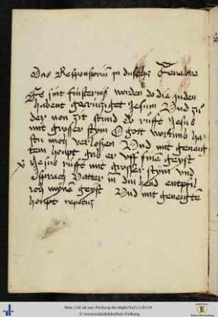 [61v] Responsorium "Tenebrae factae sunt" mit Versikel, deutsch.