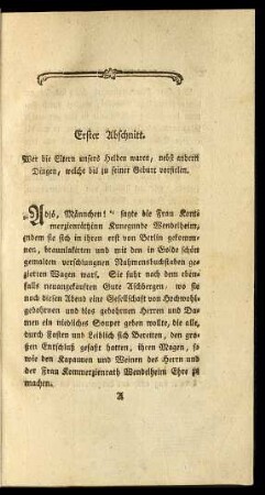 Erster Abschnitt ... Fünfter Abschnitt