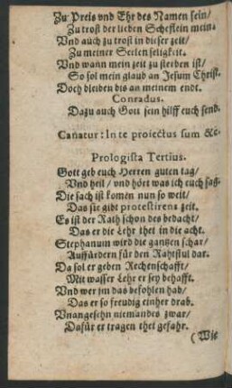 Prologista Tertius.