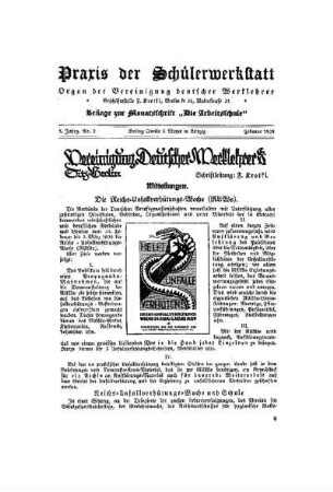 Praxis der Schülerwerkstatt