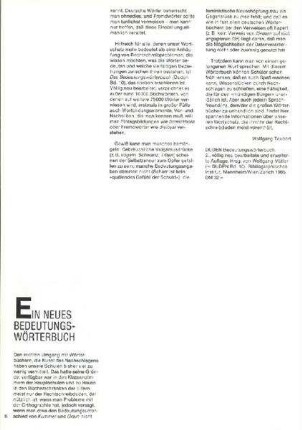 Duden Bedeutungswörterbuch, hrsg. von Wolfgang Müller, Mannheim, Wien, Zürich, Dudenverl., 1985, (Duden ; 10).