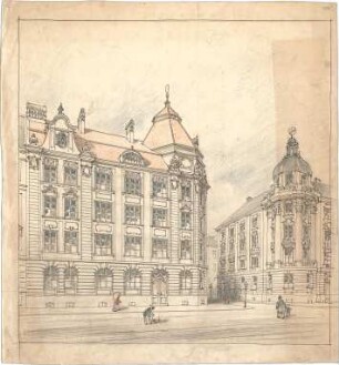 Pfann, Paul; München, Prinzregentenstr. 14; Haus Hartl - Perspektive