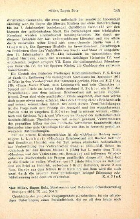 245-247 [Rezension] Miller, Max, Eugen Bolz