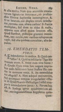 78. Emendatio Temporis