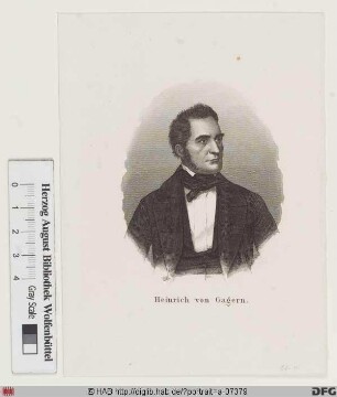 Bildnis Heinrich (Wilhelm August) Frhr. von Gagern