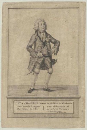 Bildnis des J. B.te A. Chapelle