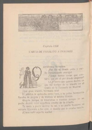 Capítulo LXII - Carta de Panalito a Dolores