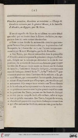 Planches première, deuxième et troisième