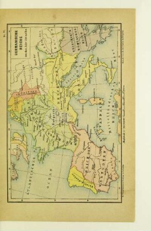 Germanische Reiche um das Jahr 526 n. Chr.