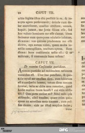 Caput VII. De examine Conscientiæ quotidiano
