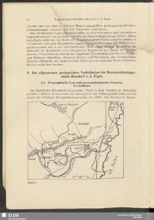 2. Die allgemeinen geologischen Verhältnisse der Braunkohlenlagerstätte Berzdorf a. d. Eigen