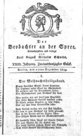 52. Stueck, 27. Dezember 1824