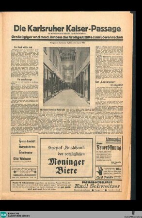 Karlsruher Tagblatt, Die Karlsruher Kaiser-Passage