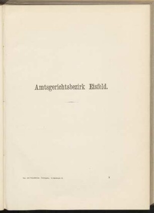 Amtsgerichtsbezirk Eisfeld.
