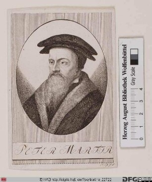 Bildnis Pietro Vermigli, gen. Martire (lat. Petrus Martyr Vermilius)