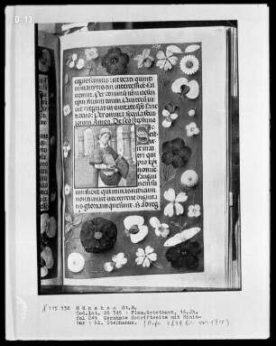 Flämisches Gebetbuch — Der heilige Stephanus, Folio 249recto