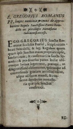 S. Gregorius Romanus