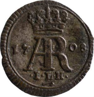 Münze, Pfennig, 1708