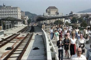 Freiburg i. Br.: Einweihung der neuen Bahnhofsbrücke