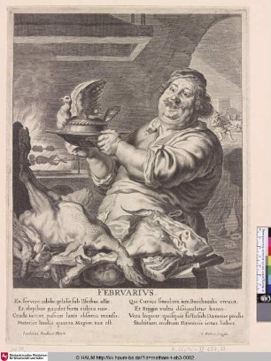 [Februar; February. A cook in the kitchen]
