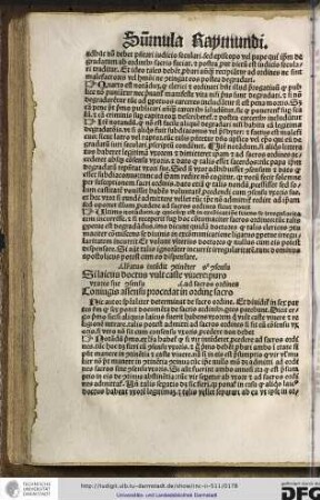 Hic autor specialiter determinat de sacro ordine, et dividitur in sex partes...