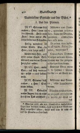 Auserlesene Sprüche aus der Bibel.