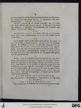 Section Quatrième.