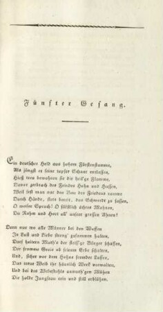 Fünfter Gesang