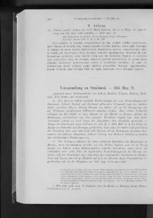 Versammlung zu Stralsund. - 1365 Mrz. 27.