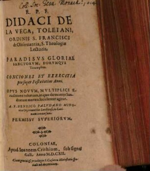 Paradisus gloriae Sanctorum