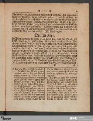 Dritten Theil.