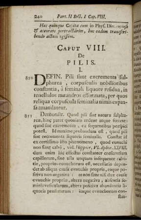 Caput VIII. De Pilis.