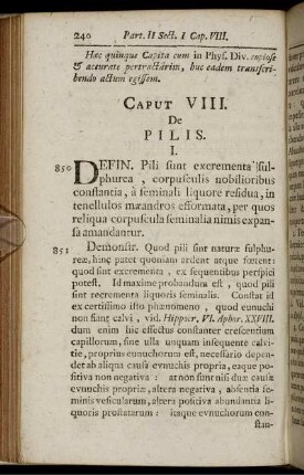 Caput VIII. De Pilis.