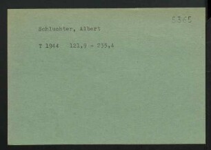 Schluchter, Albert